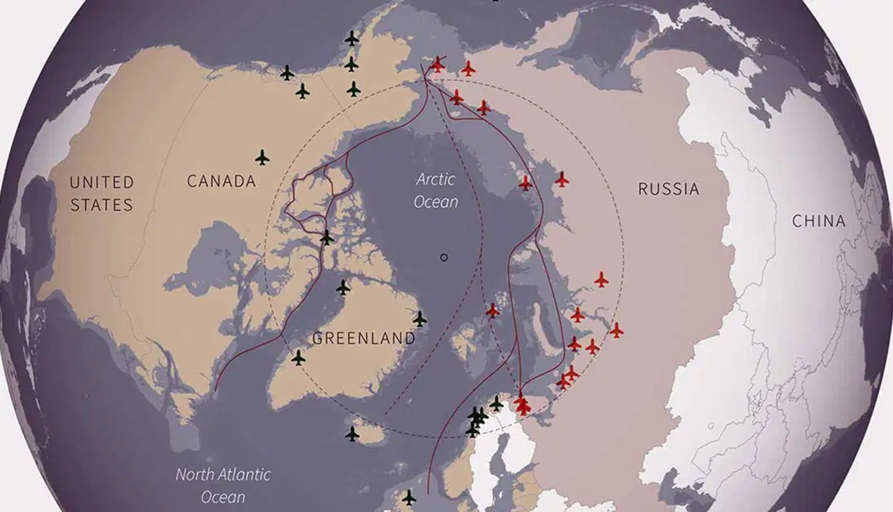 Inuit circolo polare artico con basi aeree durante guerra fredda