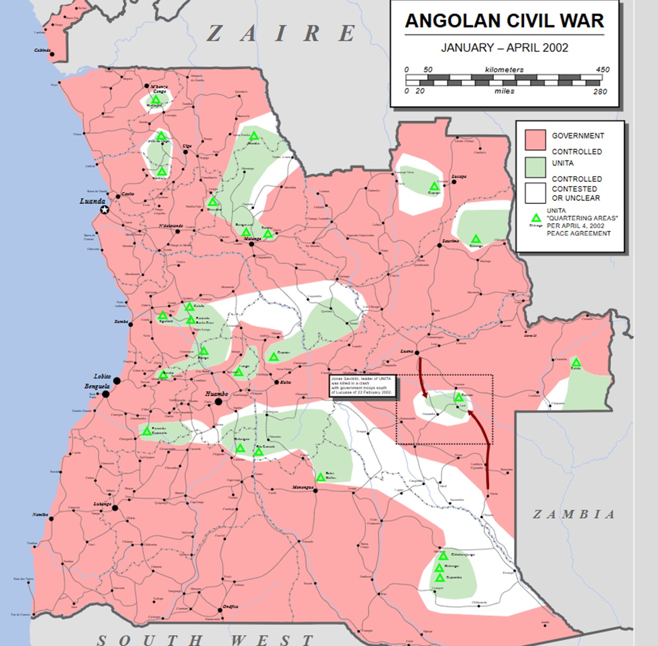 Angola mappa 2002