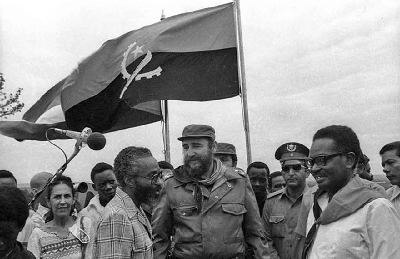 Angola Castro e Agostinho Neto (a destra)