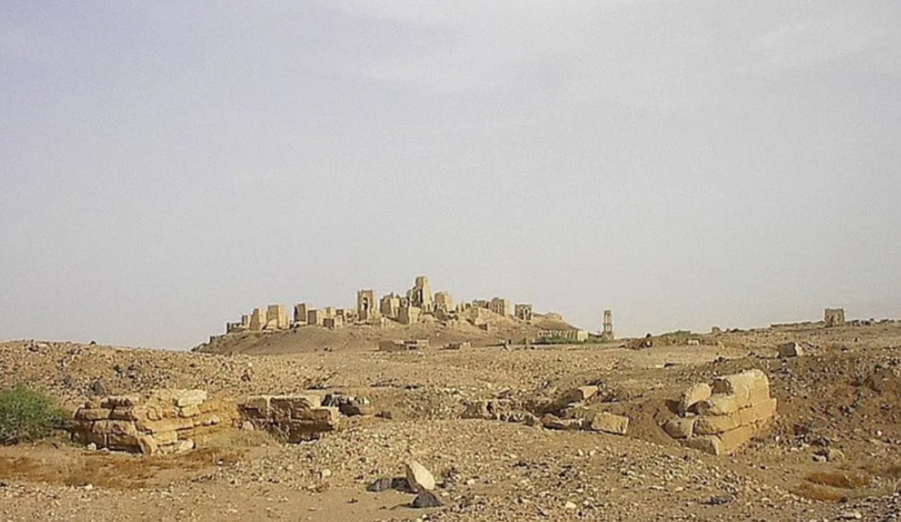 Elio Gallo città nel deserto arabico