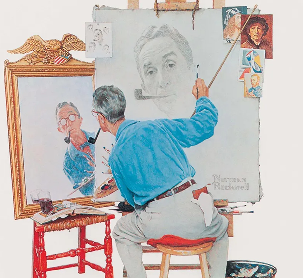 il problema con cui tutti viviamo Norman Rockwell autoritratto