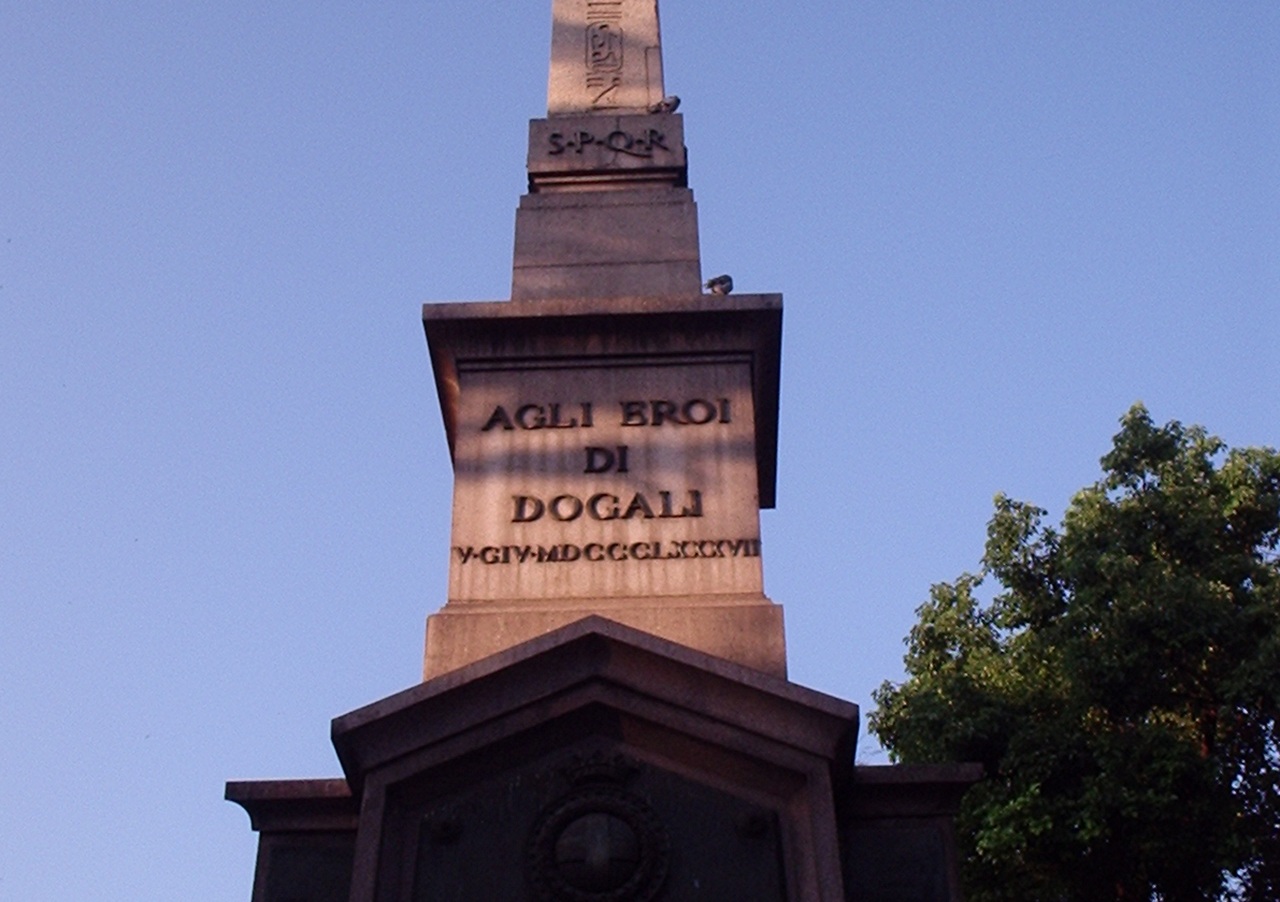 26 gennaio monumento ai caduti di Dogali