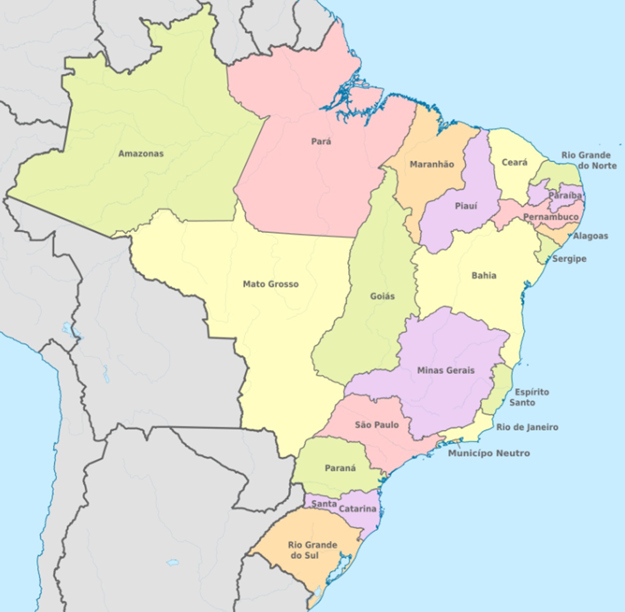 Pietro II estensione impero brasiliano nel 1889 circa