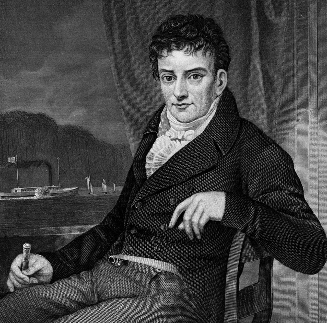 11 febbraio ritratto Robert Fulton