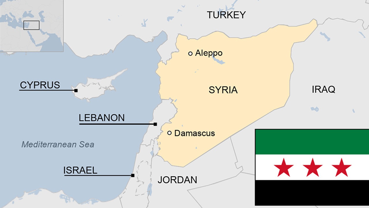 8 marzo mappa Siria