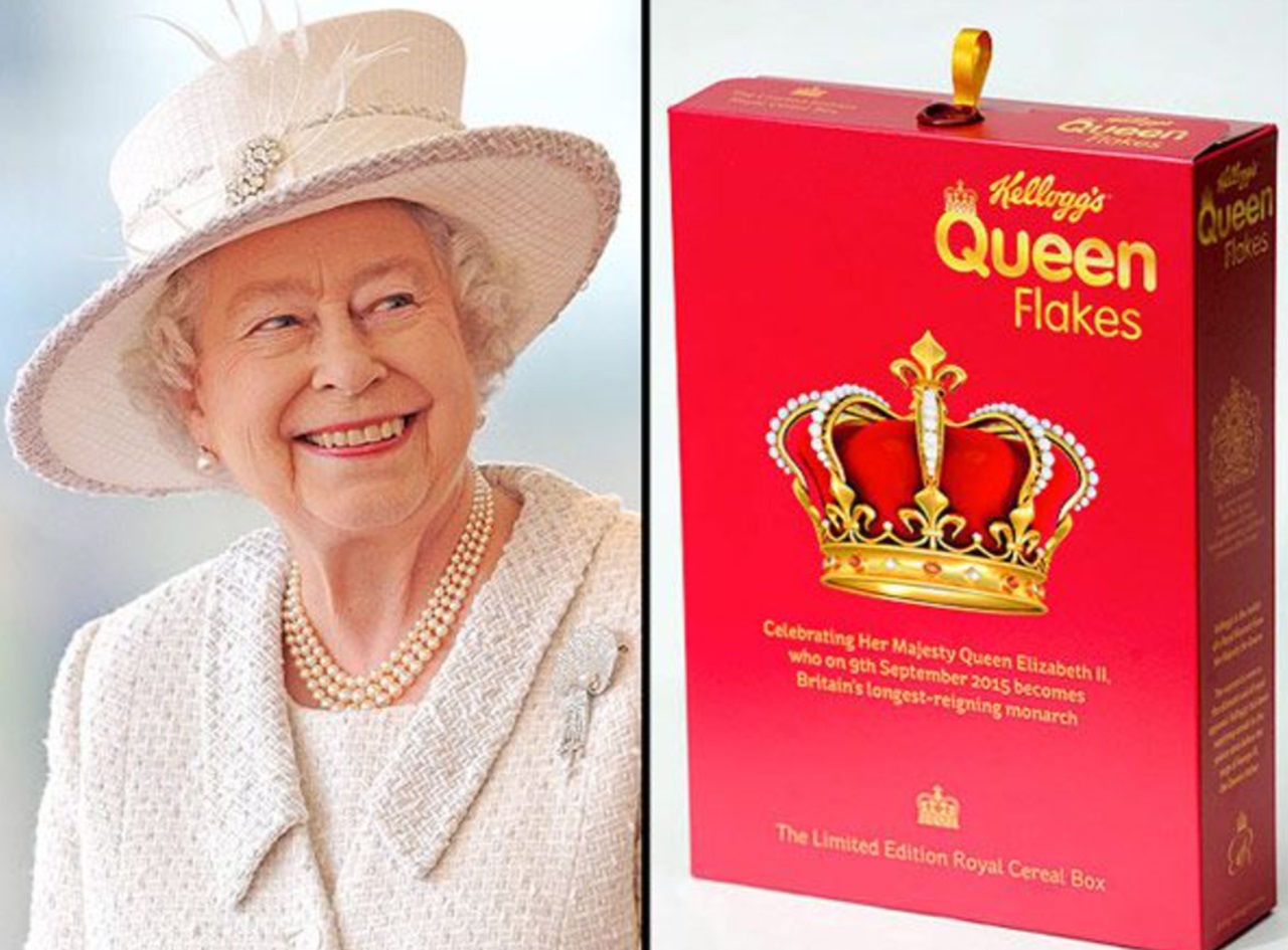 Regina Elisabetta con Queen Flakes